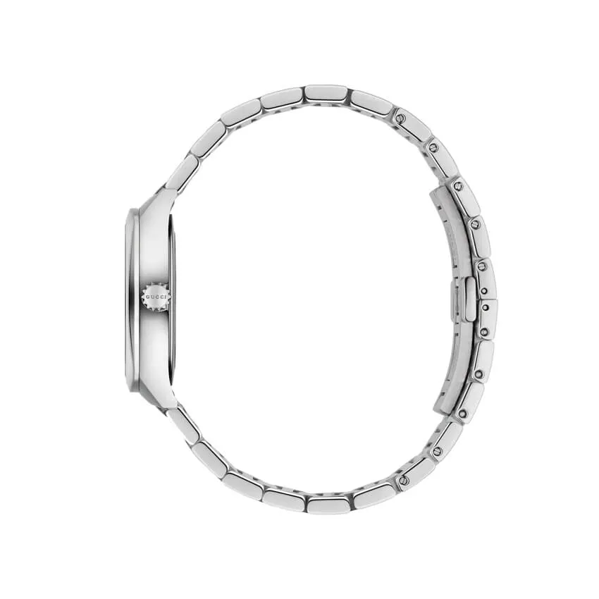 Gucci GG2570 29mm Black Dial Stainless Steel Bracelet Women's Watch YA142503