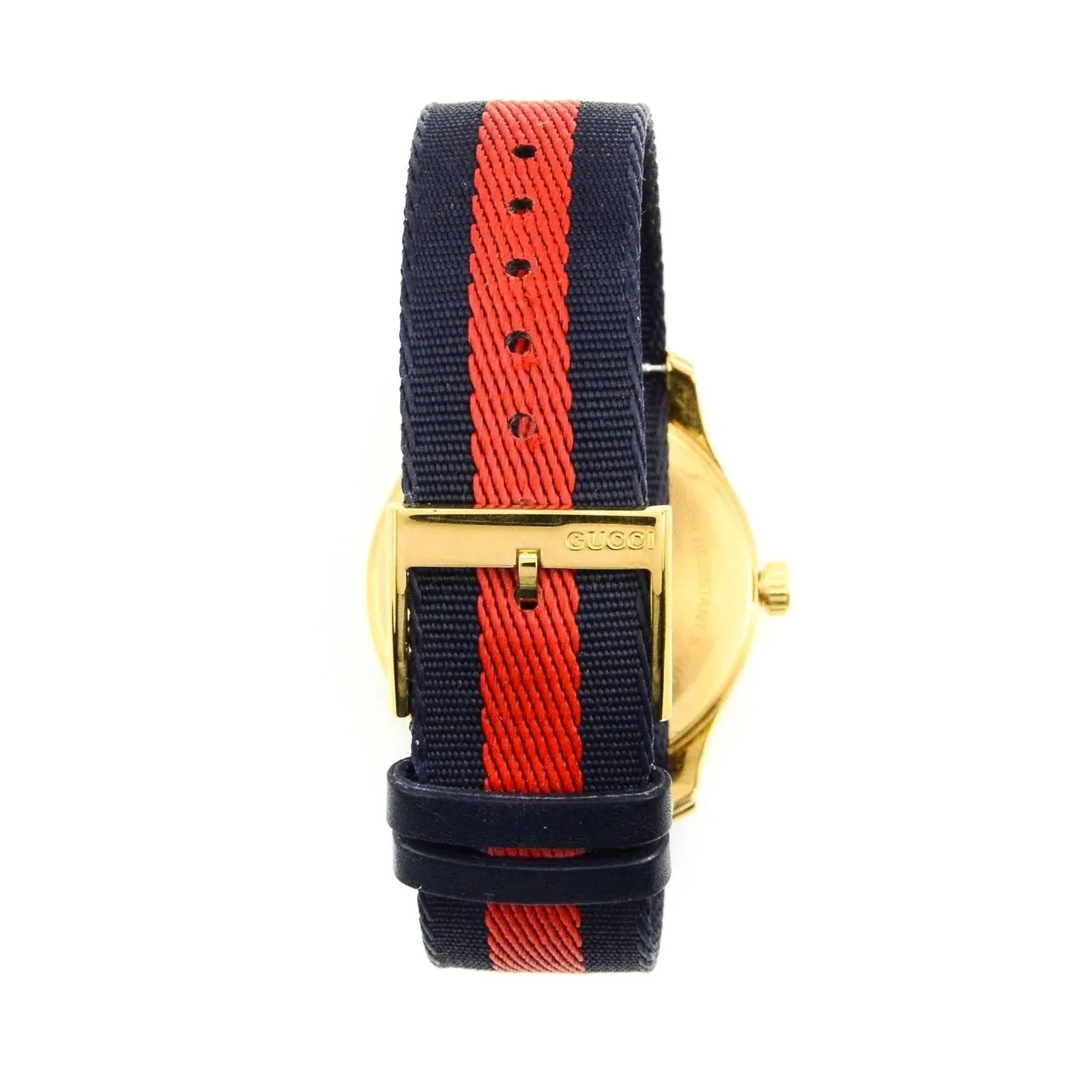 Gucci YA126451A G-Timeless Black & Green Bee Fabric Strap 38mm Mens Watch