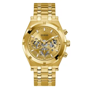 Guess Men's Watch Gold Tone Case Quartz