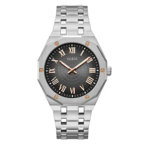 Guess Men's Watch Silver Tone Case Quartz
