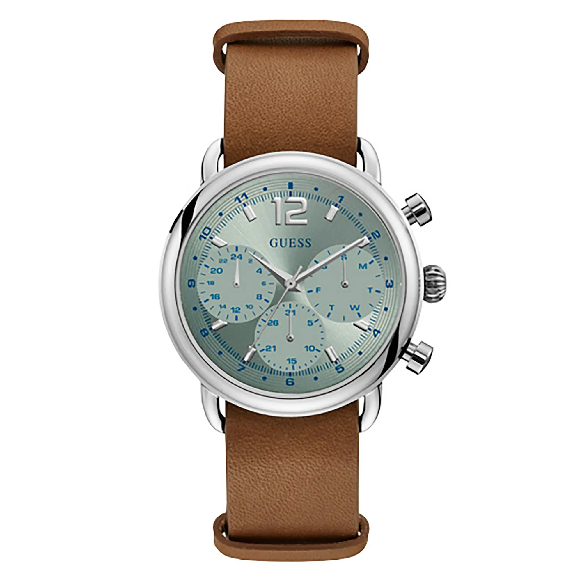 Guess Men's Watch Silver Tone Case Quartz