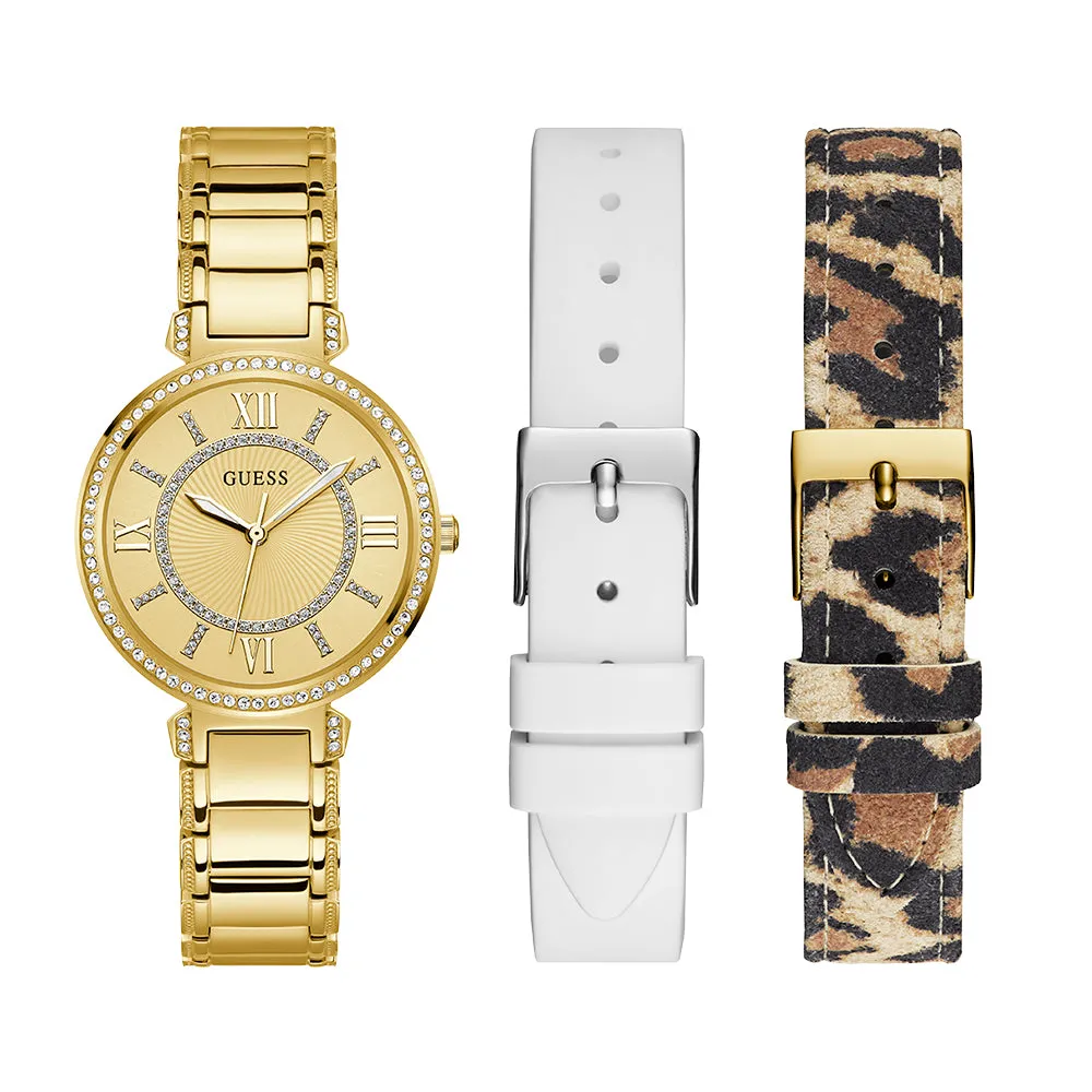 Guess Women's Watch Gold Tone Case Quartz
