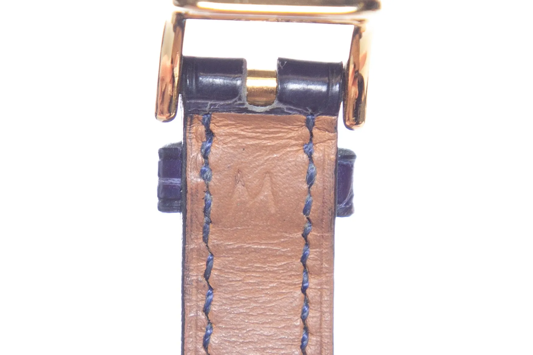 Hermès Blue Croc Kelly Watch
