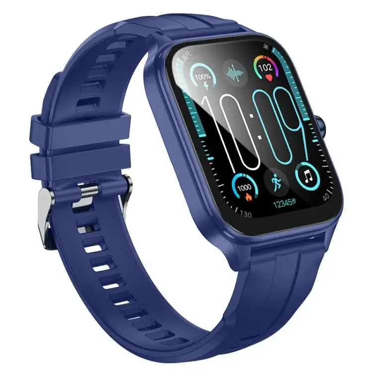 hoco Y27 1.95 inch Screen IPX4 Waterproof Smart Sports Watch, Call Version(Blue)