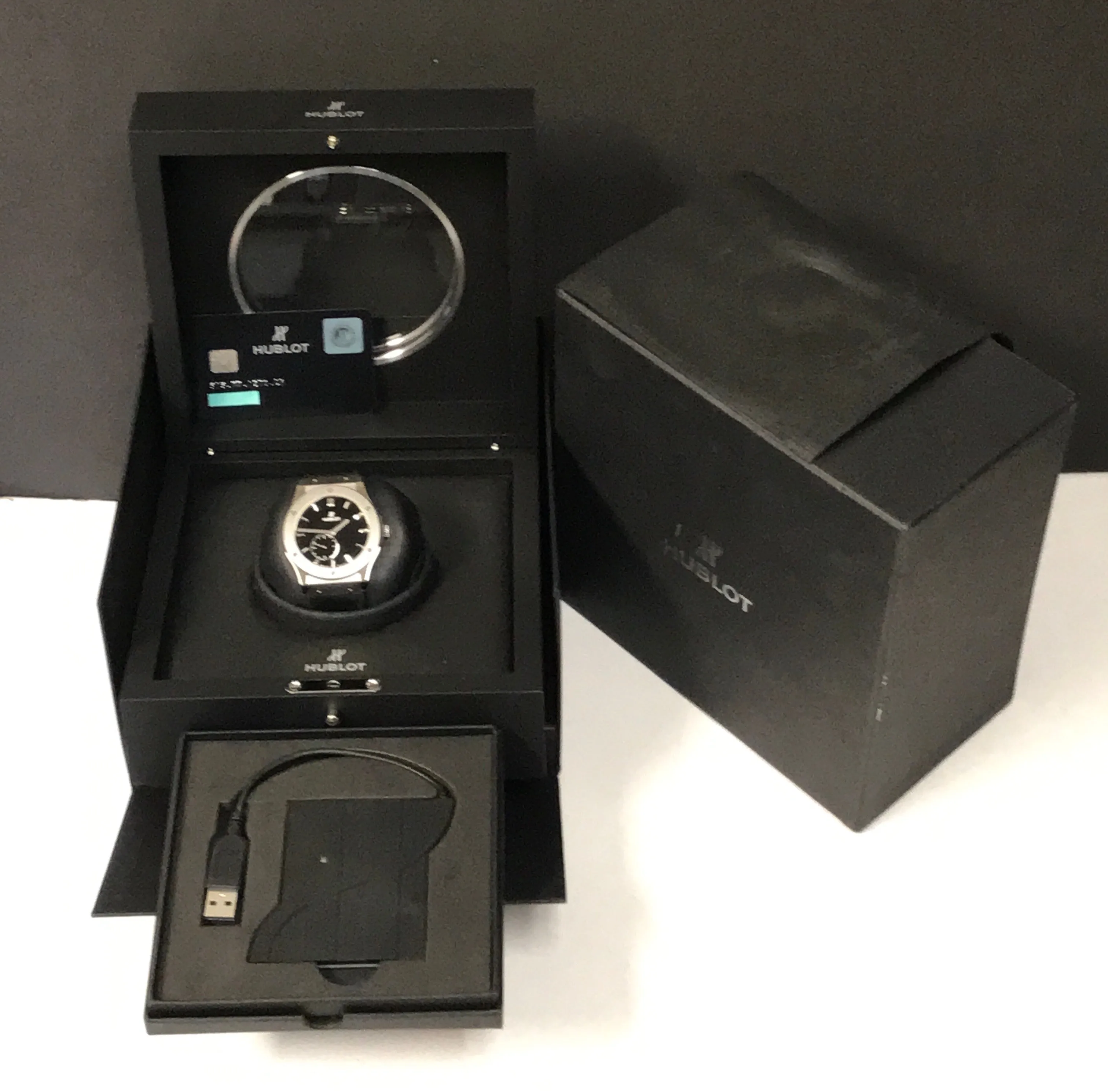 Hublot Classic Fusion Ultra Thin 515.NX.1270.LR Black Dial Hand Wind Men's Watch