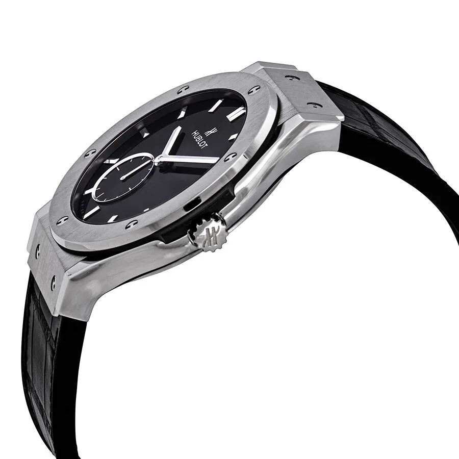 Hublot Classic Fusion Ultra Thin Titanium Automatic Black Dial Men's Watch 545.NX.1270.LR