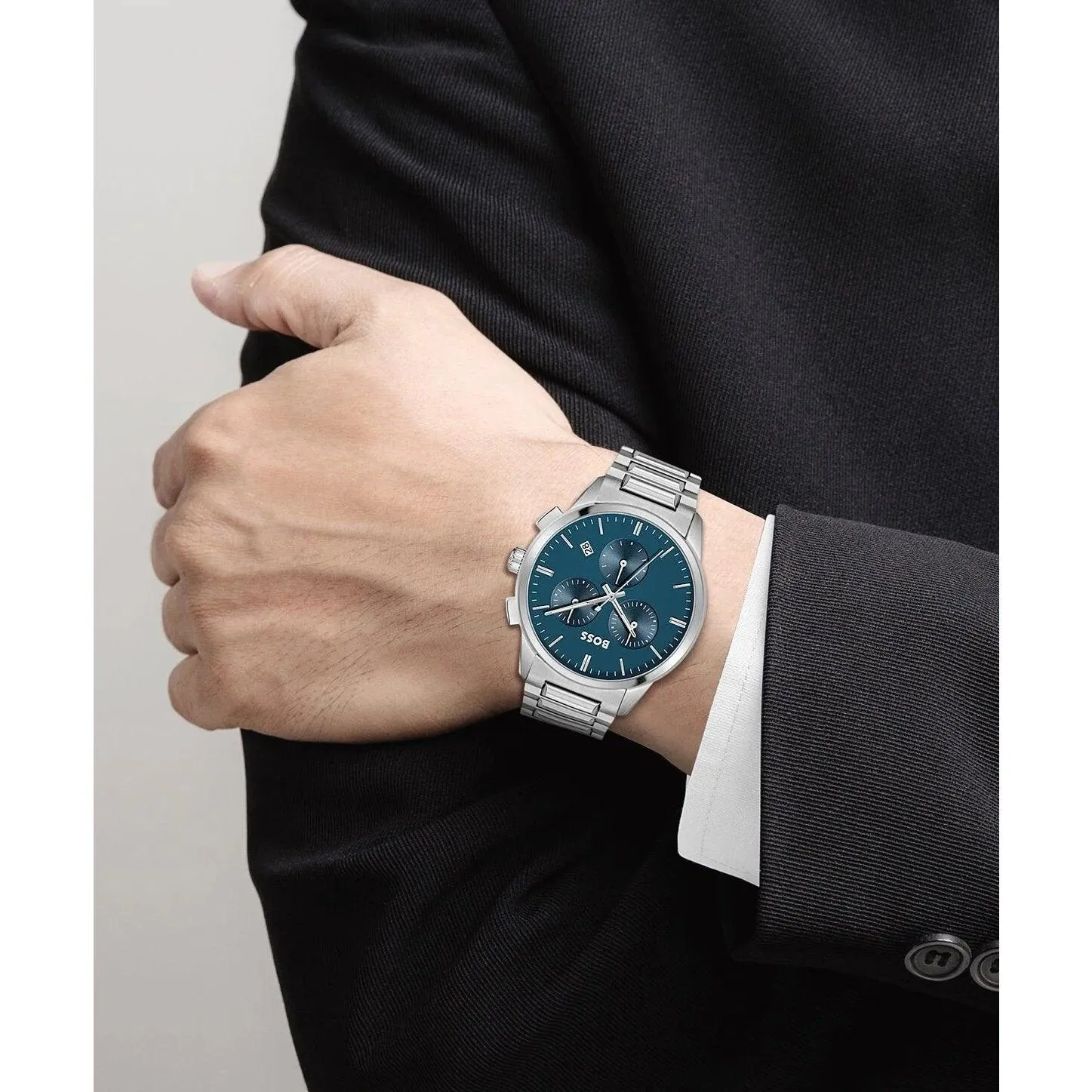 Hugo Boss Dapper Blue Dial chronograph Men's Watch 1513927