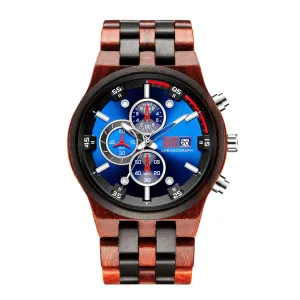 INDIGROVE - Men Wood Watch Chronograph
