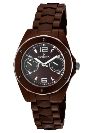 Invicta Women's 0985 Ceramic Ocean Elite Brown Dial Watch