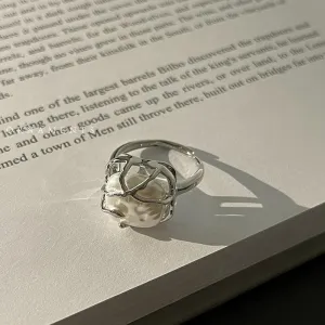 Irregular Pearl Ring