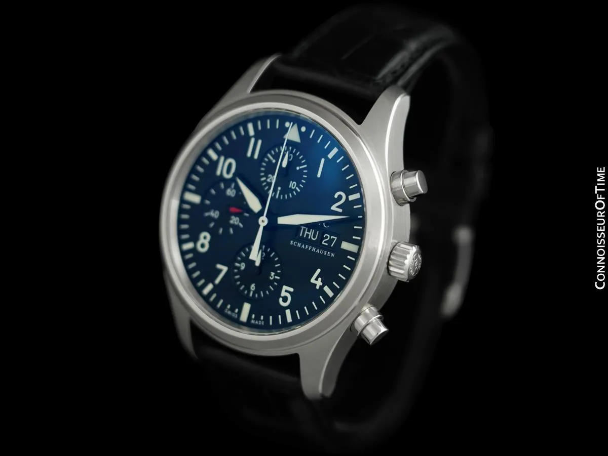 IWC Fliegeruhr Pilot's Automatic Chronograph Stainless Steel Watch - *As New* with Box & Papers