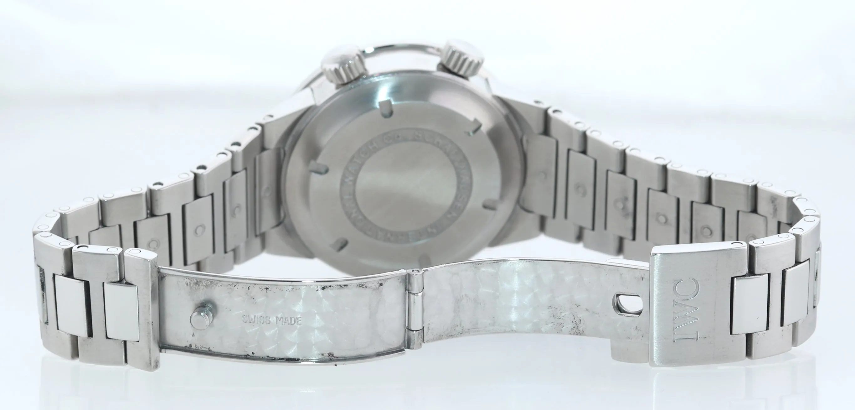 IWC GST Automatic Alarm Black 39mm Stainless Date Watch IW3537