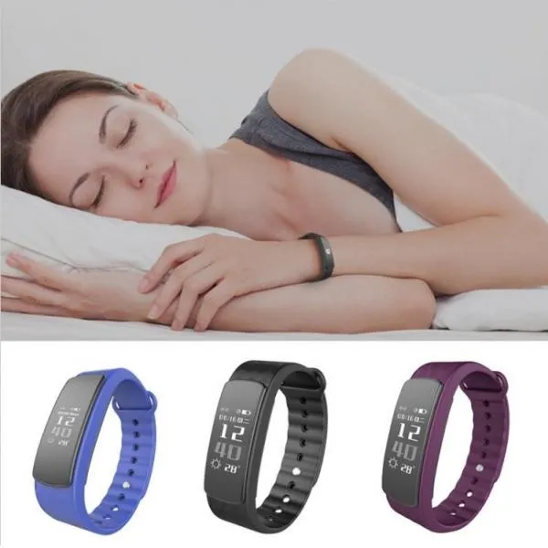 IWOWN i3HR Bluetooth 4.0 Smart Bracelet Watch with Sleep Monitor Step Calorie Counter Sedentary Reminder - Blue