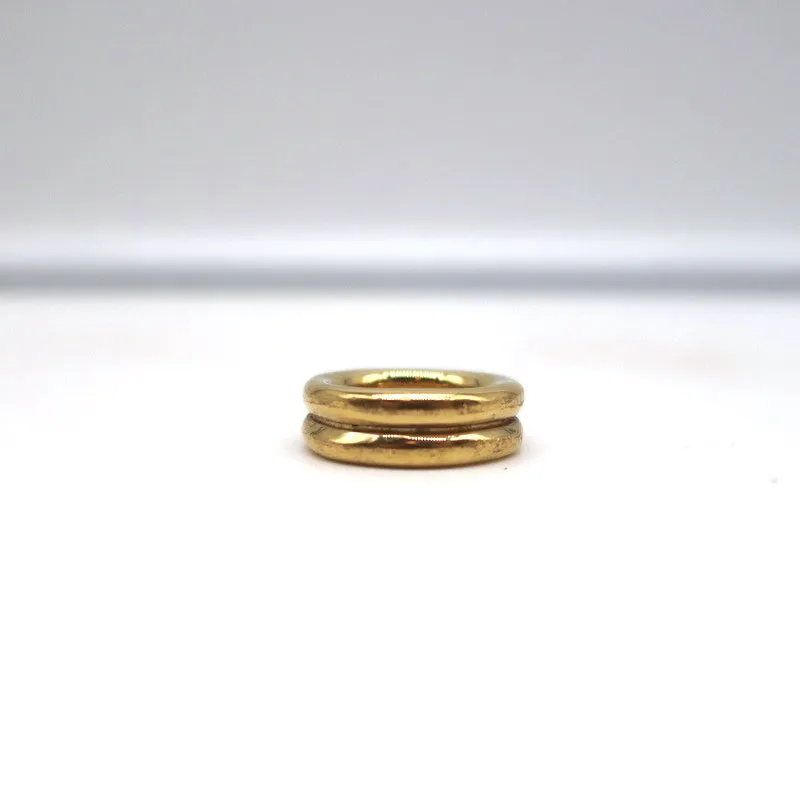 Jennifer Fisher Double Stack Lilly Ring 10k Gold-Plated Brass Size 6