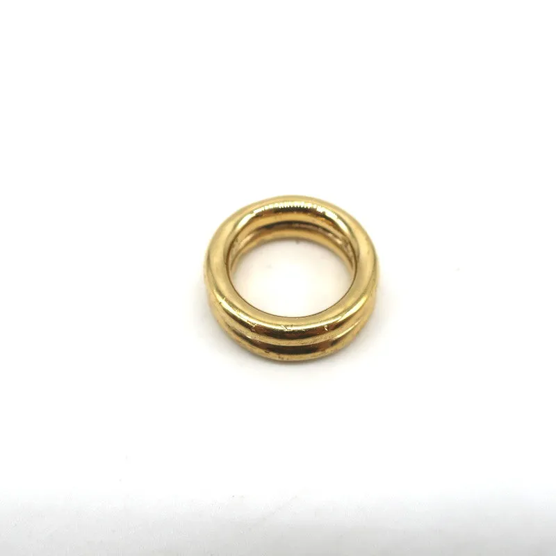 Jennifer Fisher Double Stack Lilly Ring 10k Gold-Plated Brass Size 6