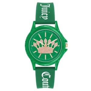 Juicy Couture Green Silicone Watch