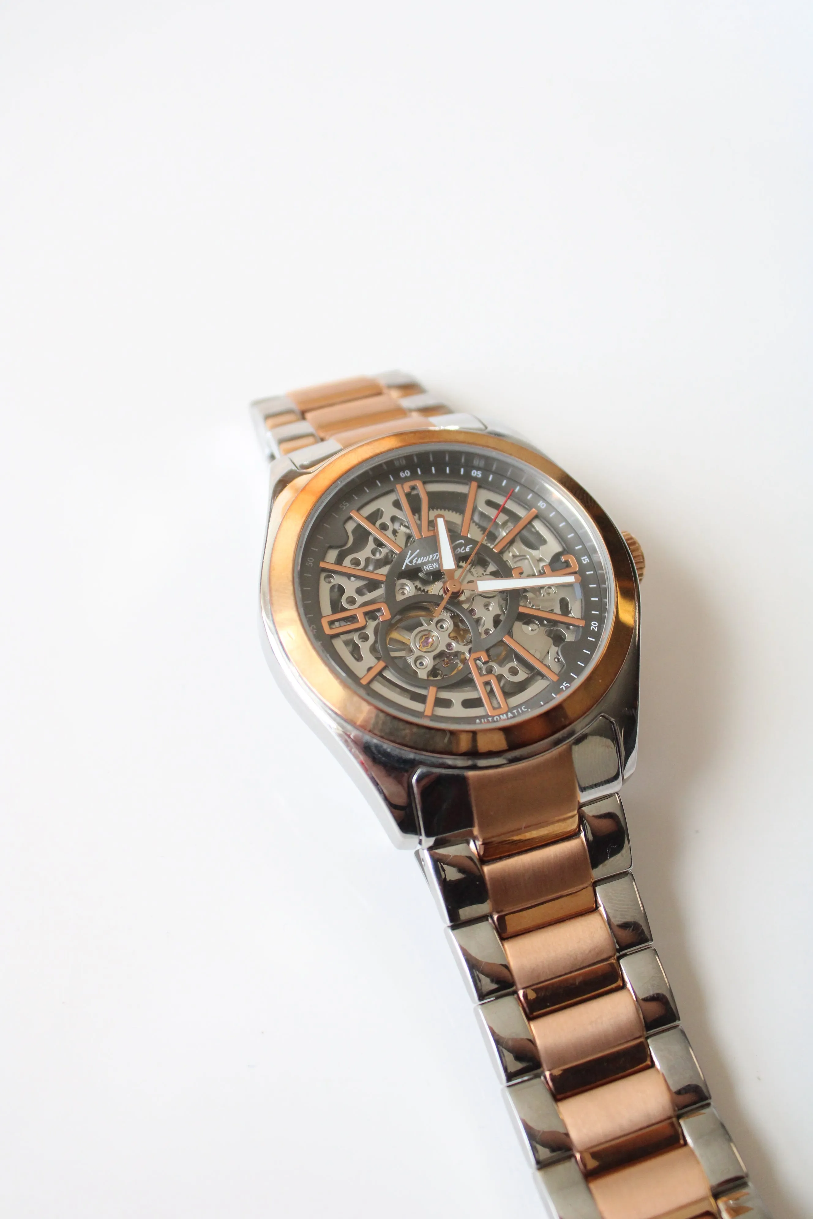 Kenneth Cole Stainless Steel Water Resistant Two-Toned Analog Watch