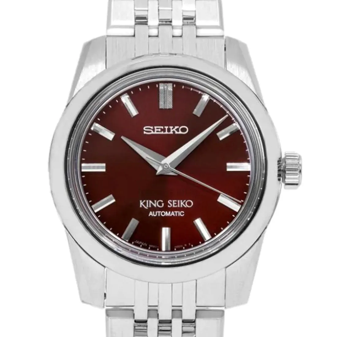 King Seiko Automatic Red Dial SPB287 SPB287J1 SPB287J Stainless Steel Watch