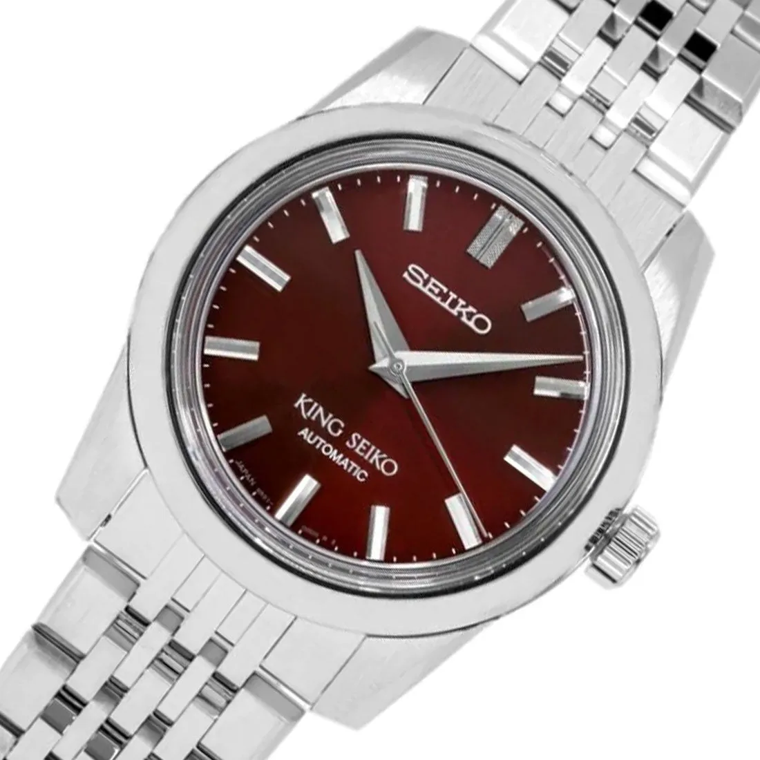 King Seiko Automatic Red Dial SPB287 SPB287J1 SPB287J Stainless Steel Watch