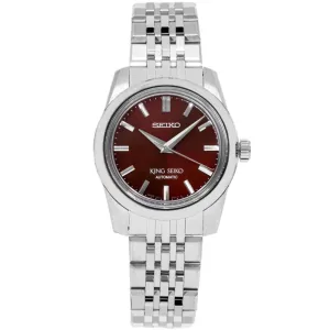King Seiko Automatic Red Dial SPB287 SPB287J1 SPB287J Stainless Steel Watch