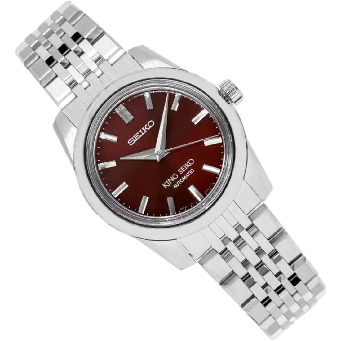 King Seiko Automatic Red Dial SPB287 SPB287J1 SPB287J Stainless Steel Watch