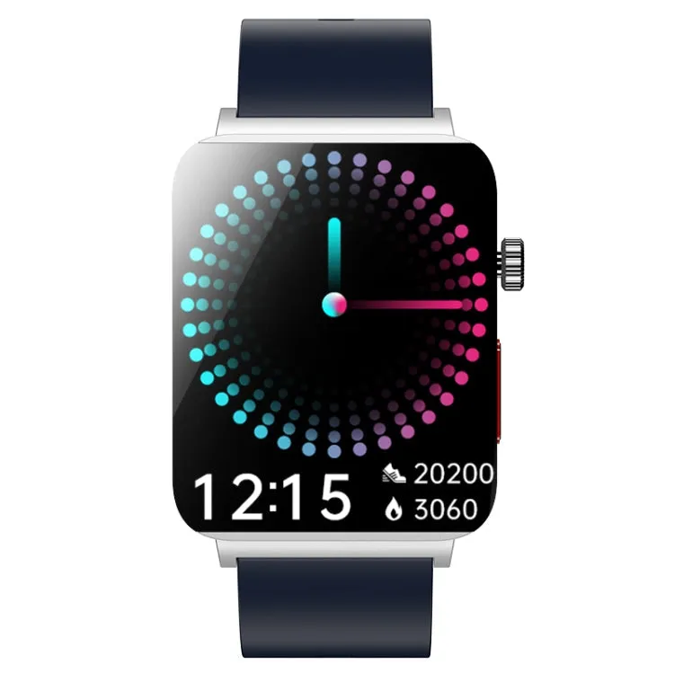 KS03 Pro 1.96 inch Color Screen Smart Watch, Support Bluetooth Call / Health Monitoring(Silver Blue)