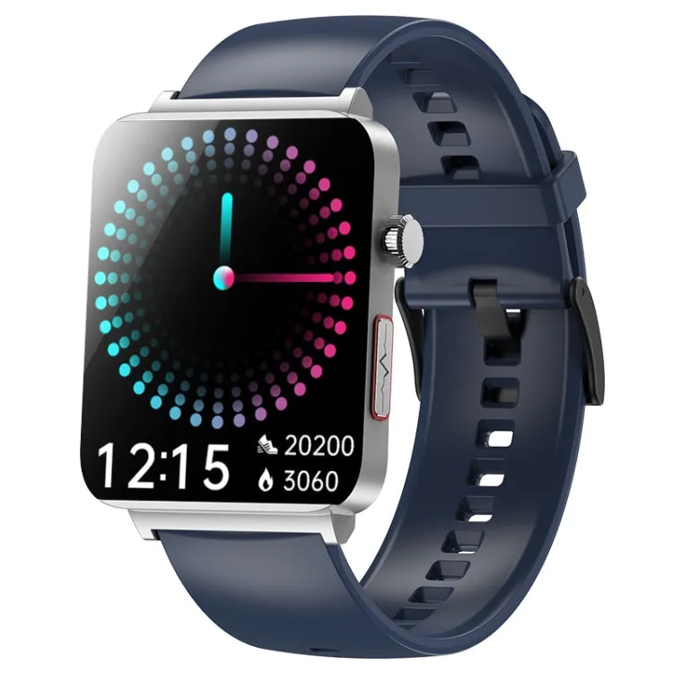 KS03 Pro 1.96 inch Color Screen Smart Watch, Support Bluetooth Call / Health Monitoring(Silver Blue)