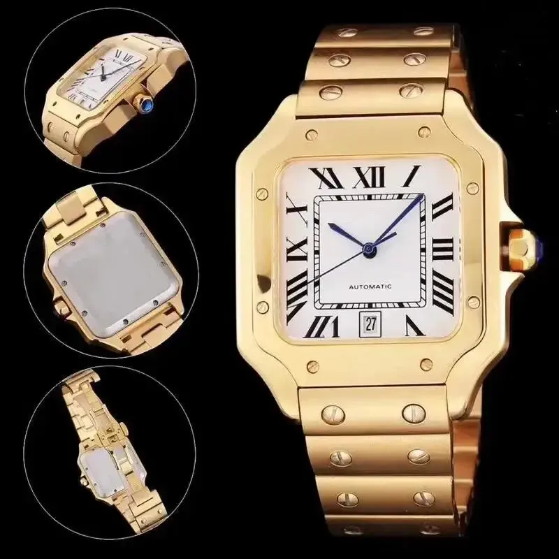 Leather 904L Stainless Steel- Bezel Unisex