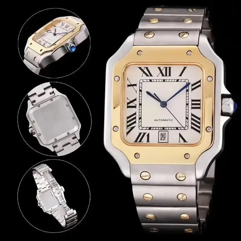 Leather 904L Stainless Steel- Bezel Unisex