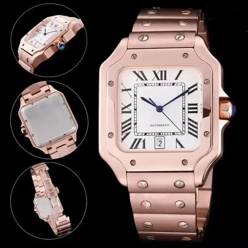 Leather 904L Stainless Steel- Bezel Unisex