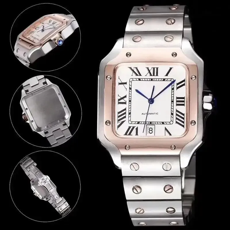 Leather 904L Stainless Steel- Bezel Unisex