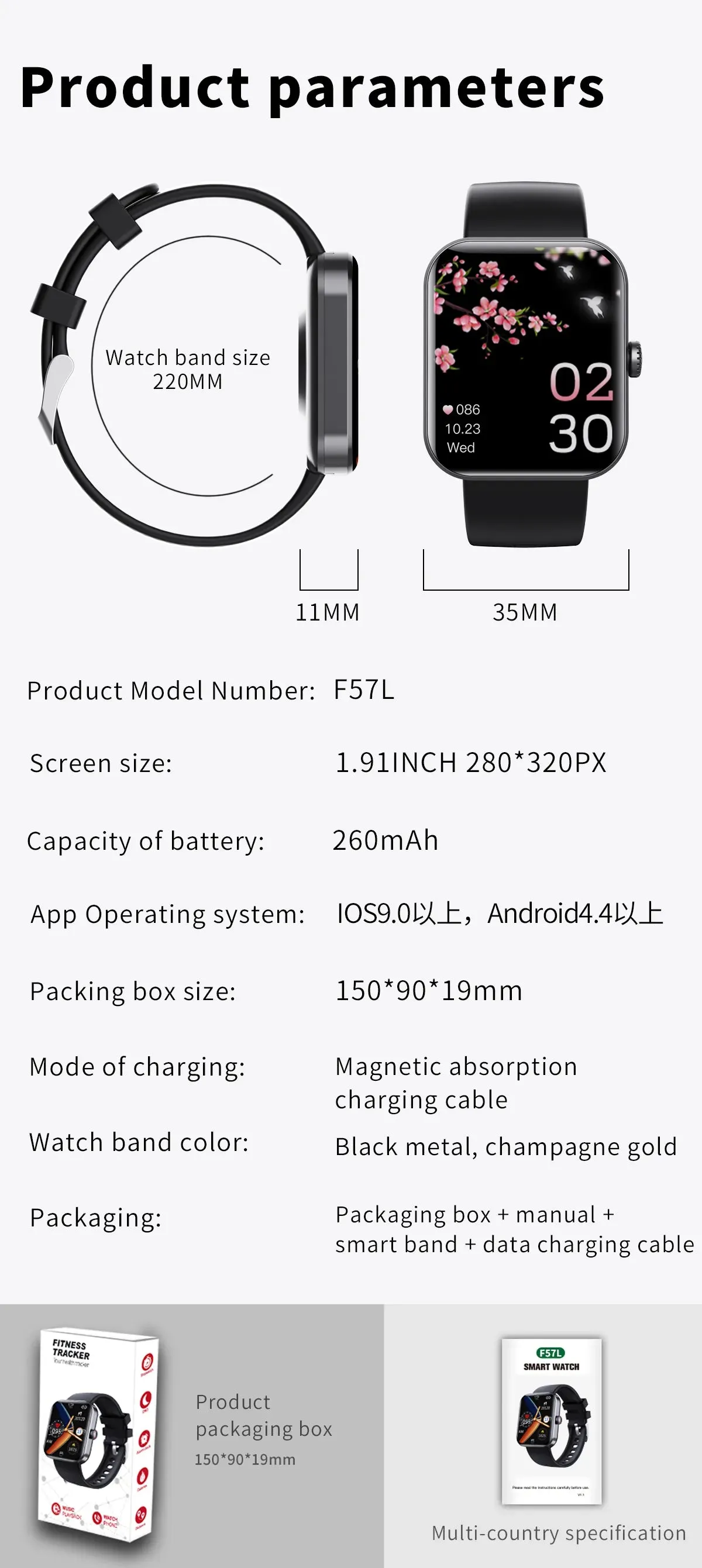 Lenovo New Blood Glucose Sugar Oxygen Pressure SmartWatch 1.9Inch Screen Sport Smartwatch Heart Rate Fitness Tracker Women Watch