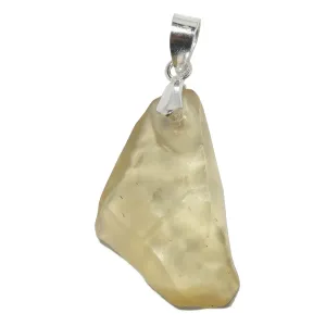 Libyan Desert Glass Pendant Power of Sol Sterling Silver