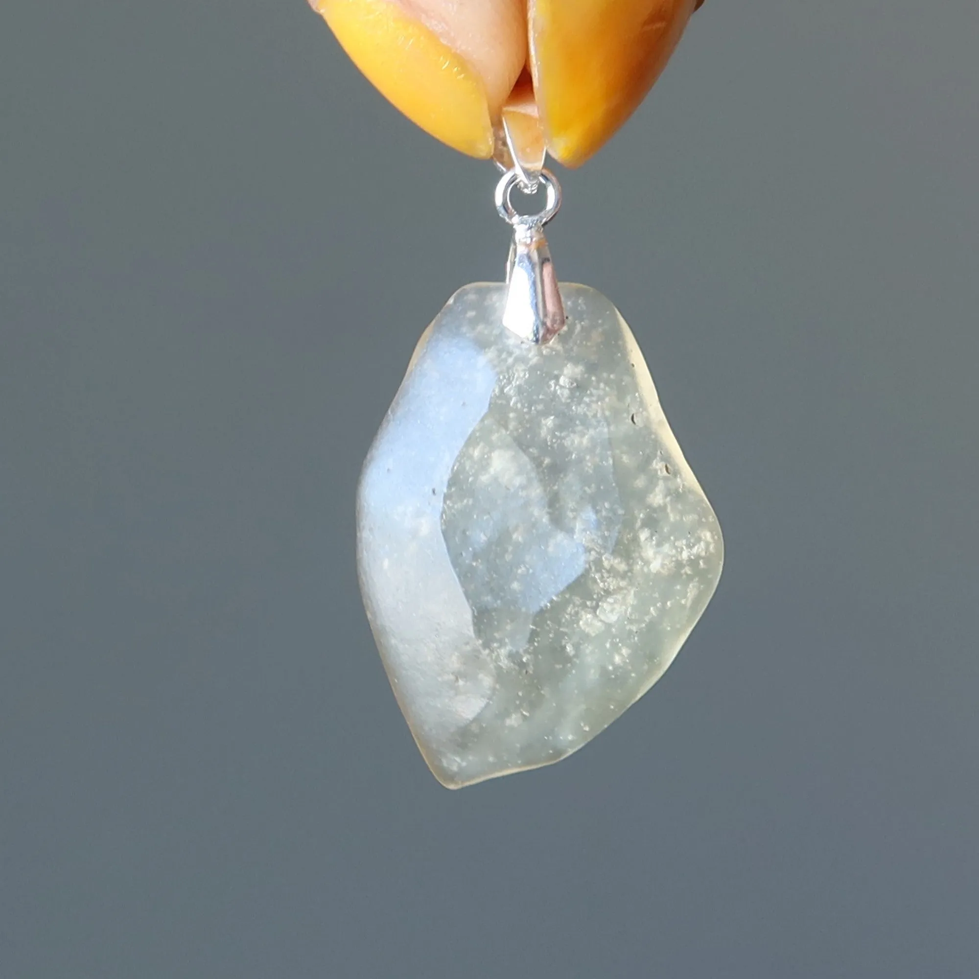 Libyan Desert Glass Pendant Power of Sol Sterling Silver