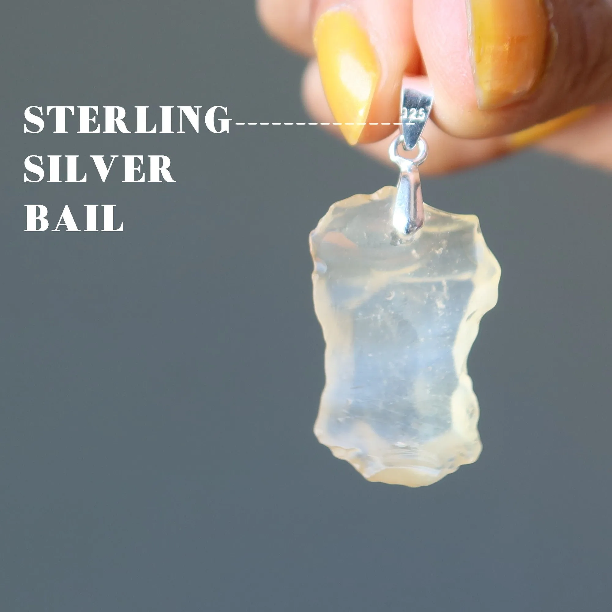 Libyan Desert Glass Pendant Power of Sol Sterling Silver