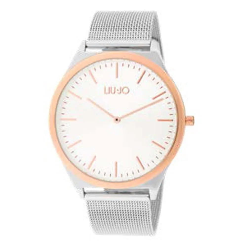 Liu Jo Watches Men Best Deal White 41mm Quartz Bicolor Pvd Gold Bicolor Pink Tlj1799