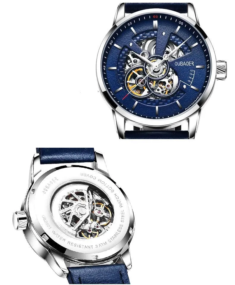LIVENS Automatic Leather Watch