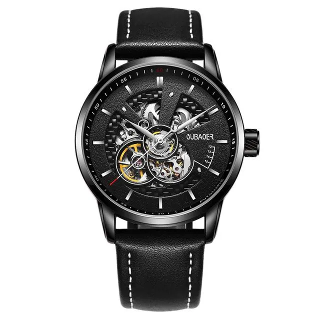 LIVENS Automatic Leather Watch