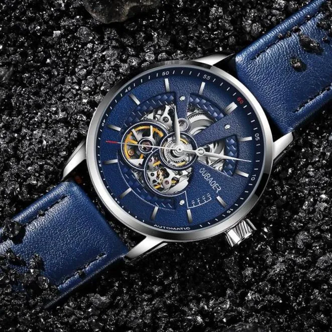 LIVENS Automatic Leather Watch