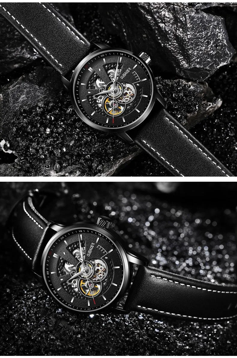 LIVENS Automatic Leather Watch