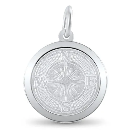 LOLA Compass Rose Pendant - Alpine White