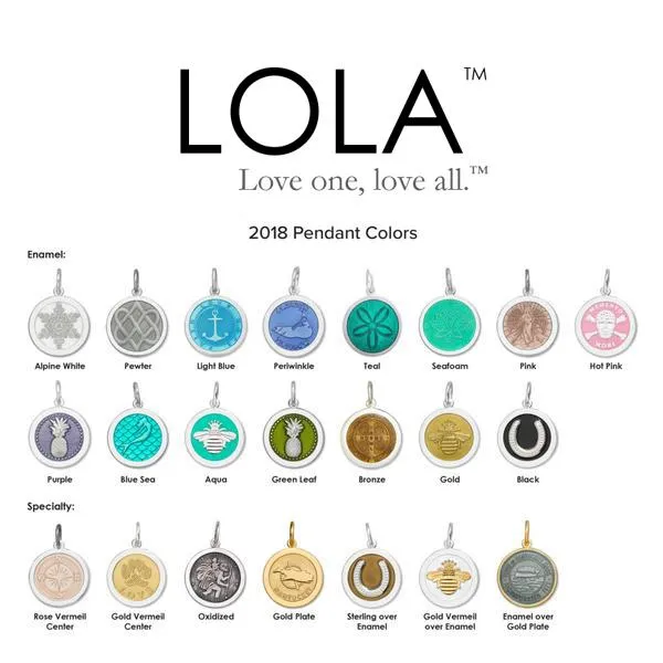 LOLA Compass Rose Pendant - Alpine White