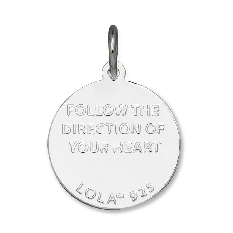 LOLA Compass Rose Pendant - Alpine White