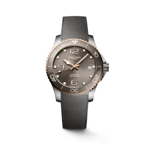 Longines HydroConquest 39mm Grey Dial Rubber Strap Men's Watch L37803789