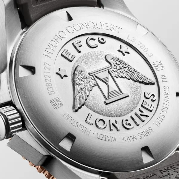 Longines HydroConquest 39mm Grey Dial Rubber Strap Men's Watch L37803789