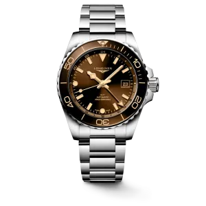 Longines HydroConquest GMT 41mm Sunray Brown Men's Watch L37904666
