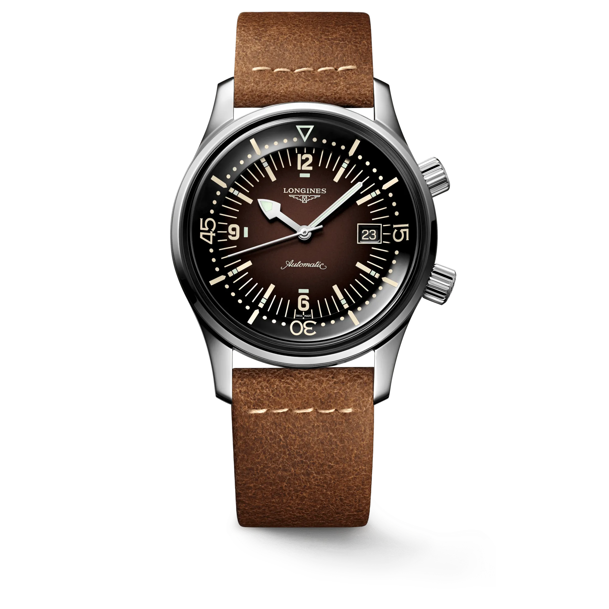 Longines Legend Diver 42mm Brown Dial Men's Watch L37744602