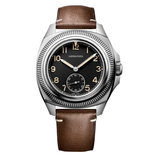 Longines Pilot Majetek Box Edition 43mm Watch with Black Dial