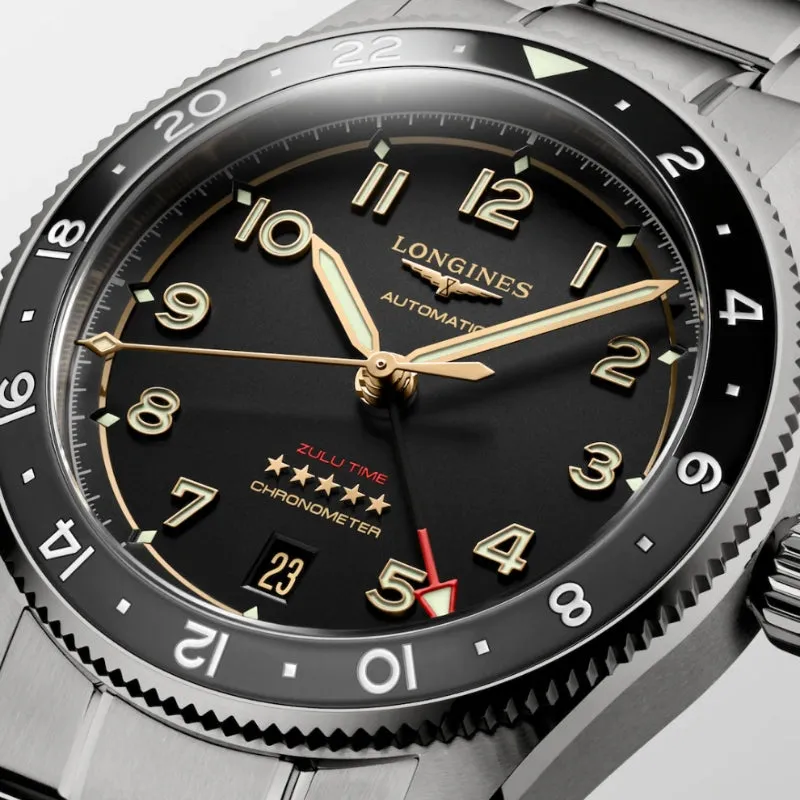 Longines Spirit Zulu Time Titanium GMT 39mm - L3.802.1.53.6