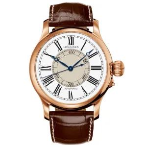 Longines watch The Longines Weems Second-Enseting Watch 47.5mm Automatic White Rose Gold 18kt L2.713.8.11.0